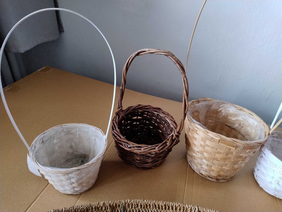 SUPER CENA Kosz koszyk wiklinowy Wielkanoc uniwersalny prezent ozdoba na owoce