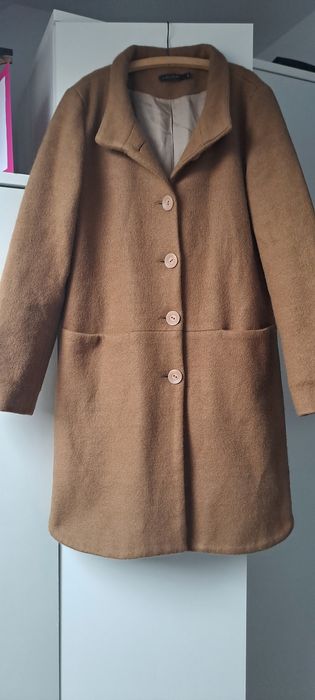 Plaszcz zimowy -karmel