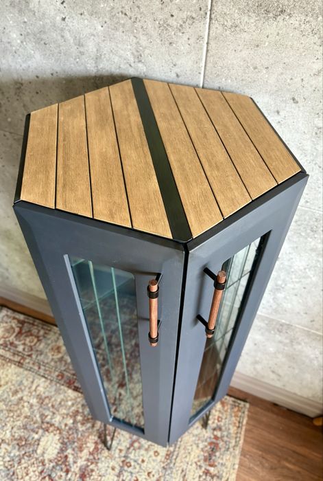 Szafka barek witryna loft