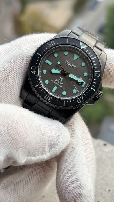 Seiko Prospex SNE587P1 Solar Black Series Night Vision Limited Edition
