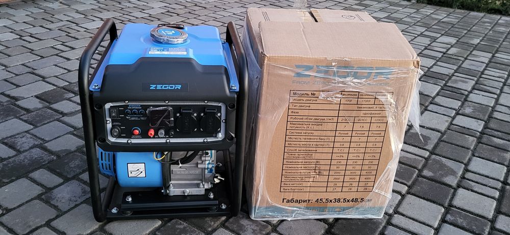 Інверторний генератор 4.5 Квт Zegor DIN-OPEN4500