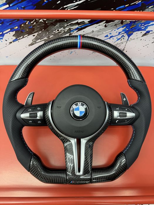 Volante BMW Pack M estilo M3 e M5 Carbono