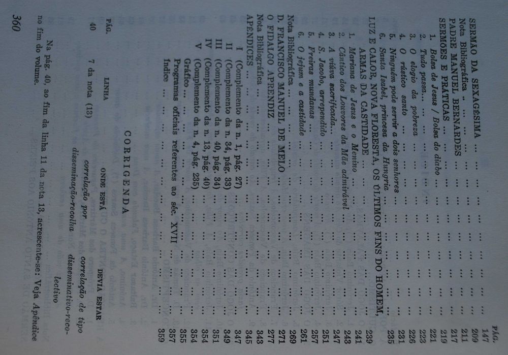 Clássicos Portugueses Século XVII de Mário Fiúza (1º Edição Ano 1977)