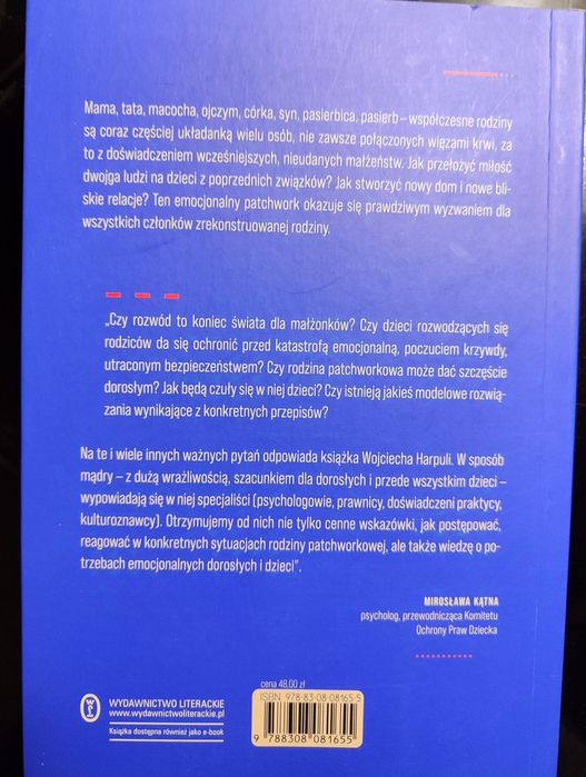 Książka W. Harpula Patchworki. Jak mądrze i dobrze zszyć nową rodzinę