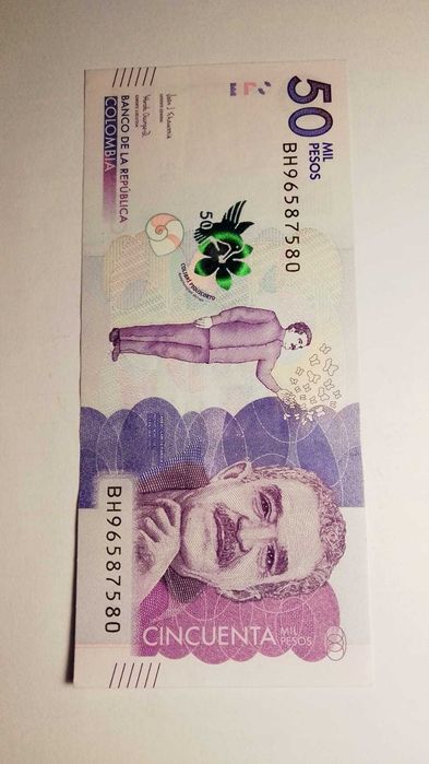 50,000 Colombian Pesos Banknote