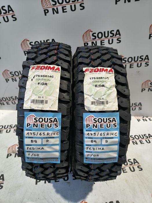 2 pneus novos  Fedima 175-65R14C - Oferta dos portes