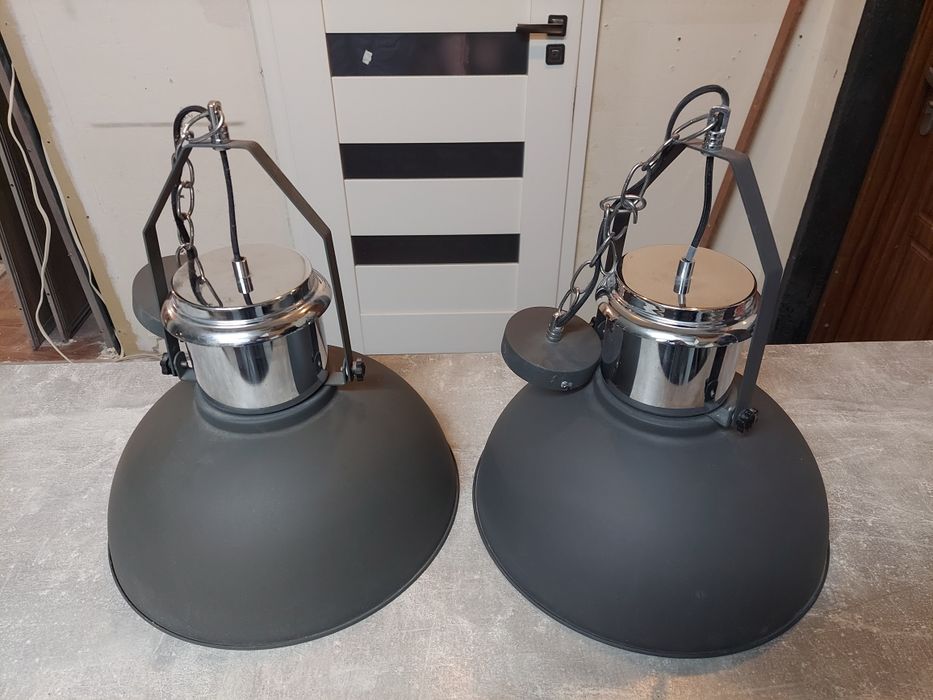Lampa wisząca czarna matowa Lampy Żyrandol Loft czarny