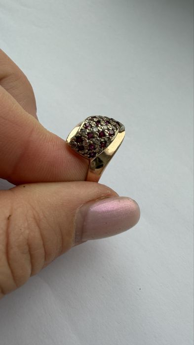 Кольцо золотое 585, вес 4,55 гр р.19 каблучка