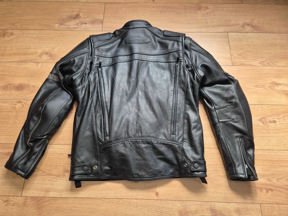 Casaco em pele Harley Davidson FXRG com protecoes como novo