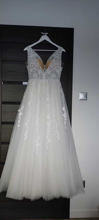 Suknia ślubna z welonem + szlafrok GRATIS