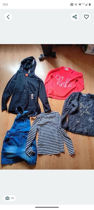 Paczka ubrań dla dziewczynki 140-146
