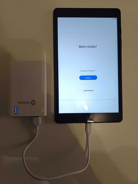 Samsung Galaxy Tab A 8.0 (2019) SM T290 + Powerbank + Cabos + Carregador