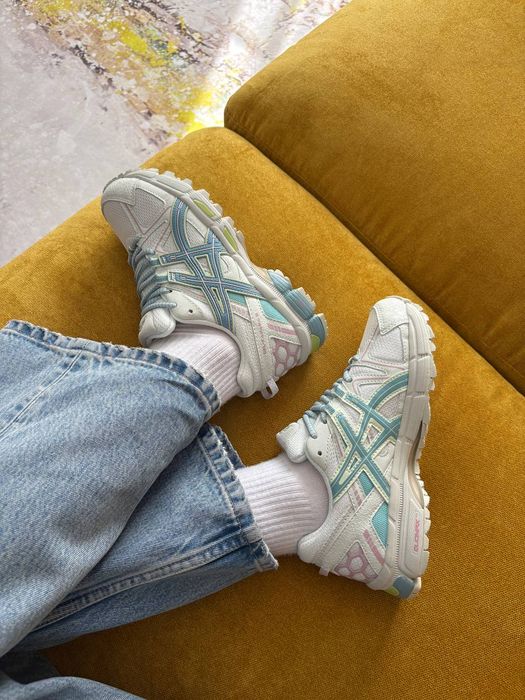 Кросівки Кроссовки Asics Gel-Kahana 8 White Turquoise Blue Белый Синий Білий Синій Кросовки демісезон