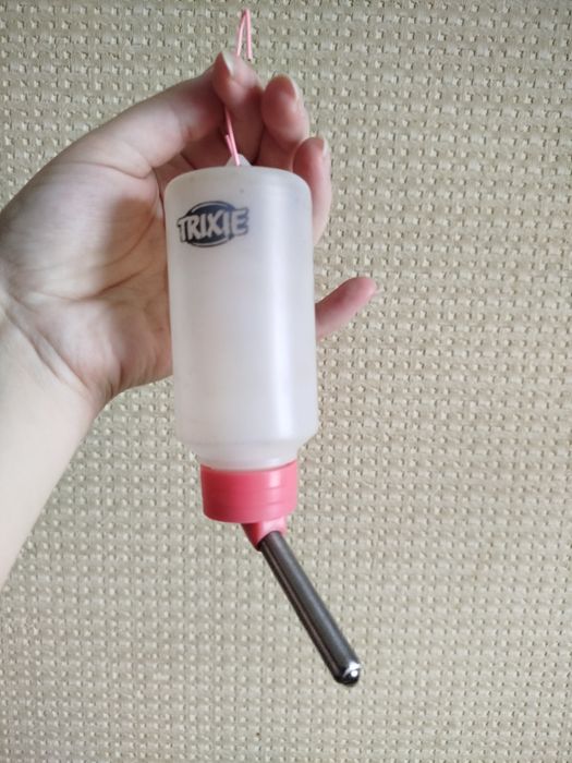 Клітка для пацюків, сіно, наповнювач, миска, напувалка (поїлка)