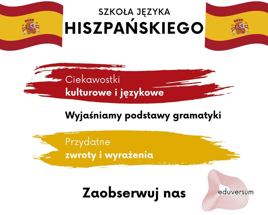 Język hiszpański - Lekcje i Korepetycje Online