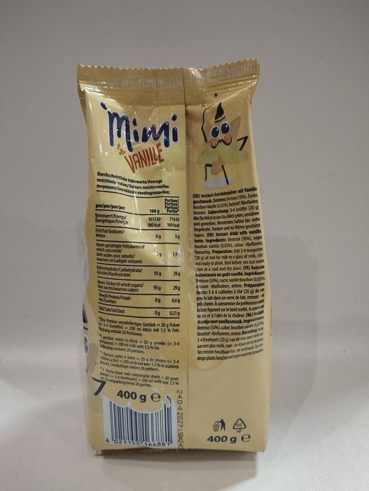 MIMI 400 g napój waniliowy w proszku do mleka.