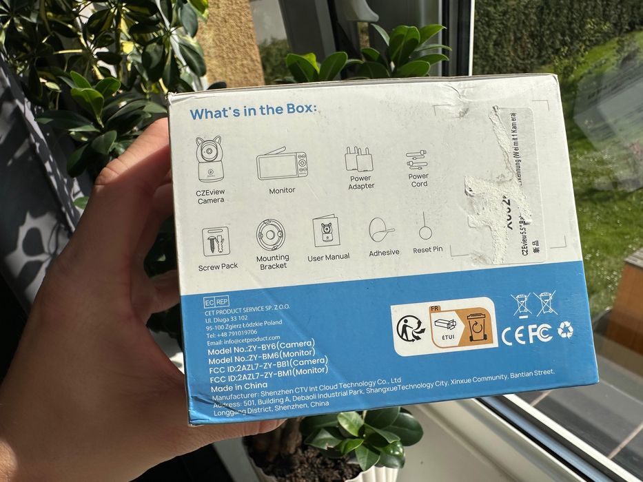 Niania elektroniczna CZEview Baby Monitor BM6 biały TOMI-TECH