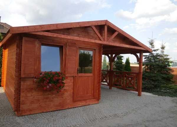 DOMEK WIOLA Letniskowy 4,5x6m BAL 44mm Taras / Wiata PROJEKT NA WYMIAR