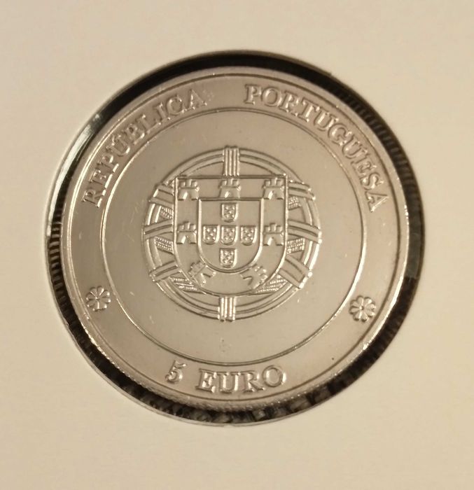 Moeda de 5 euros Prata Centro Histórico de Angra do Heroísmo
