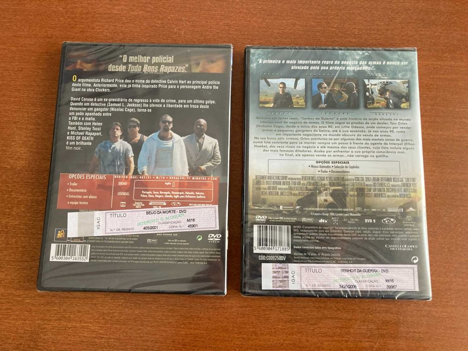 DVD Novo - Nicolas Cage - "Beijo da Morte"