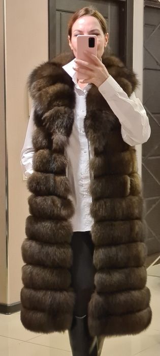 Шикарна хутряна жилетка, під соболя