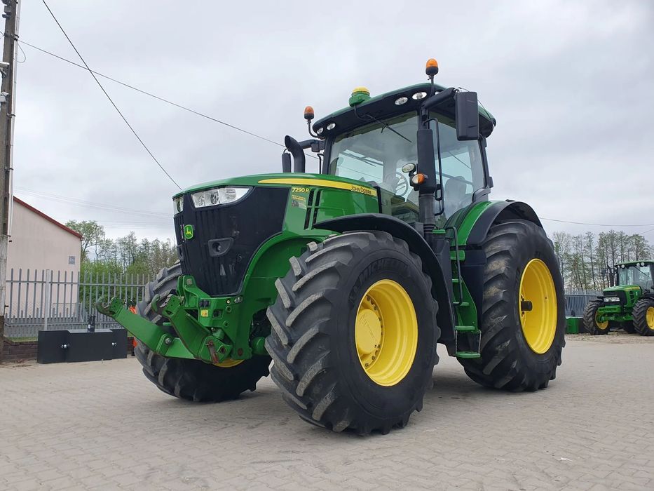 John Deere 7290R 7290 R  2015rok, Przedni TUZ i WOM, Pnematyka, silnik 9L