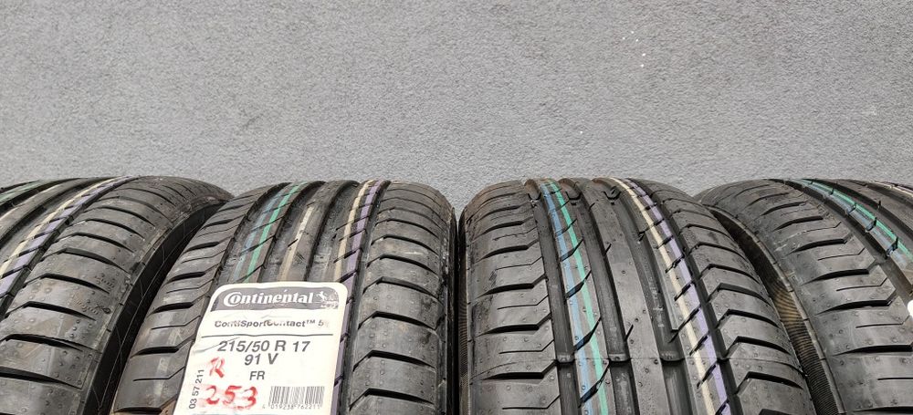215/50/17 Continental Komplet Nowe powystawowe