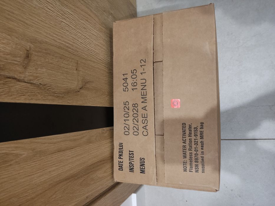 Racje żywnościowe mre menu A 1-12