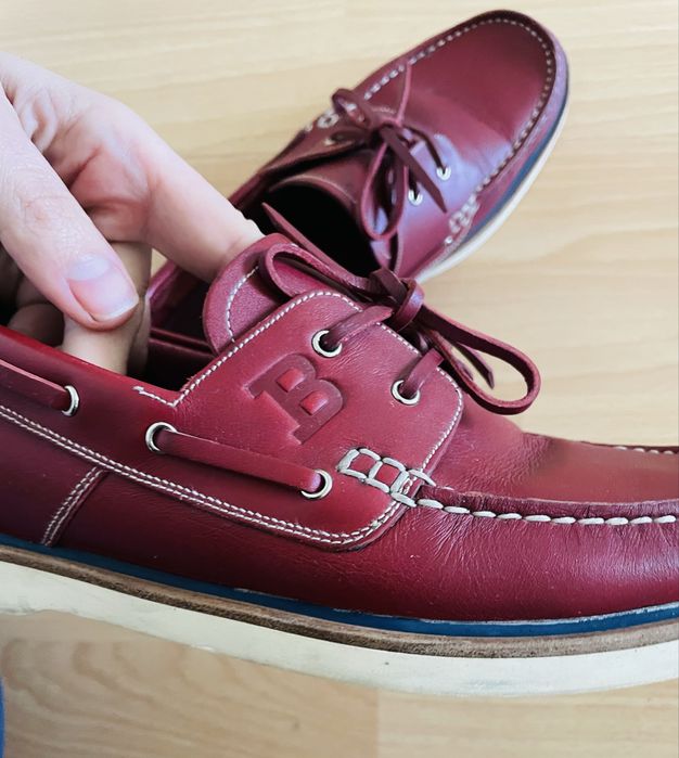 Лоферы мокасины топсайдеры кожаные 40 Bally Timberland оригинал Ecco