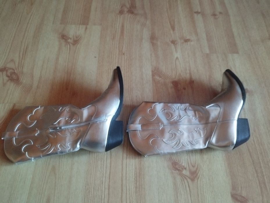 Kostium marynarka i spodnie plus kozaki damskie rozmiar 38