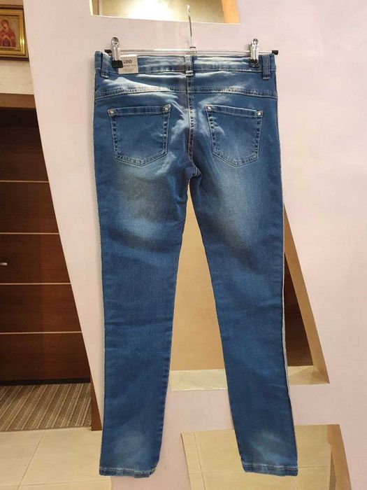 Джинсы IDO 152 slim fit 38 новые, голубые Идо слим фит