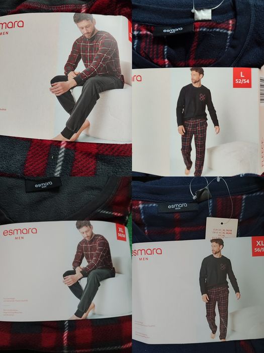 Тепла флісова чоловіча  пижама р.M,XL