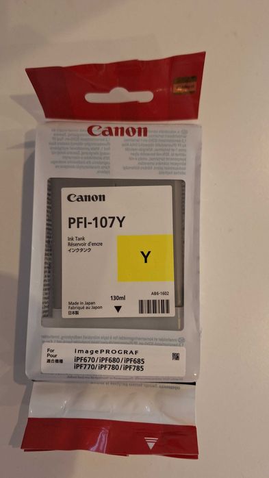 Tusz Canon PFI-107Y - żółty yellow