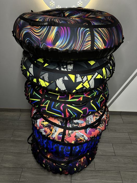 Тюбинг 120см, надувные санки, ватрушка, плюшка для горки