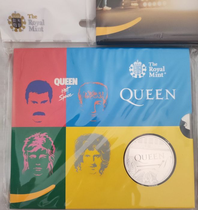 Banda Queen moedas de coleção novas