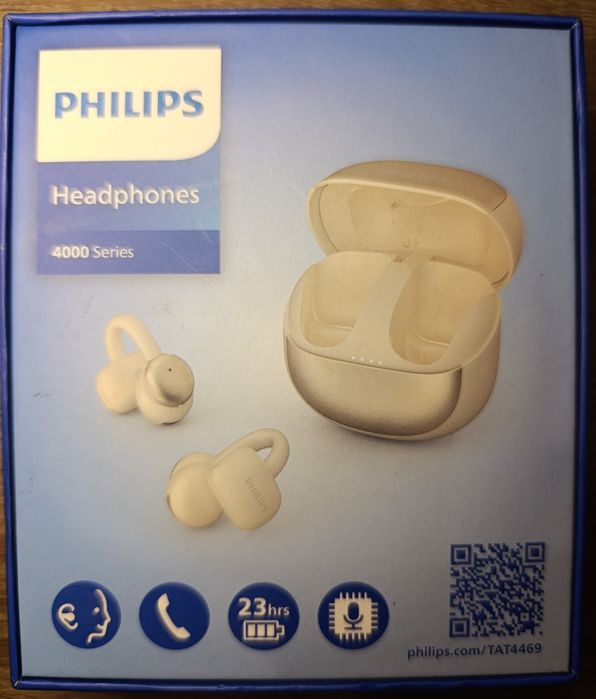 Навушники PHILIPS TAT4469 TWS ENC Beige.