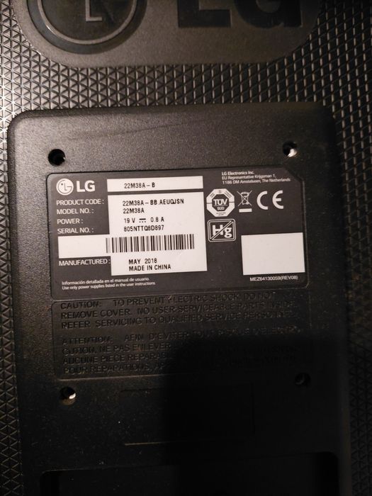 LG 22M38A-B LED display 54,6 cm (21.5")
