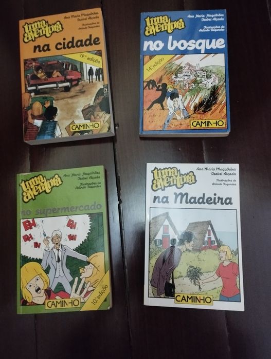 4 livros da coleção "Uma Aventura"