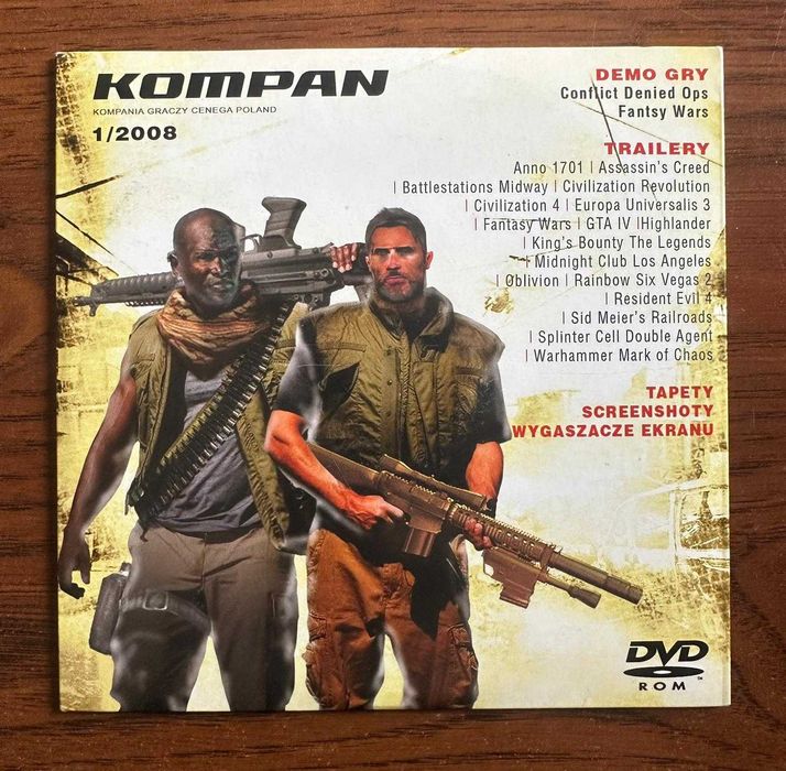 Kompan DVD (Kompania Graczy) od Cenega 1/2008 / demówki trailery tapety itd. na PC