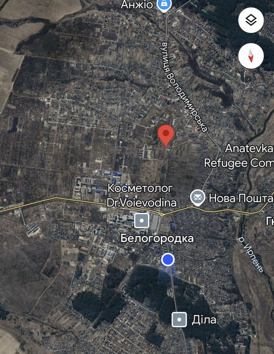 Ділянка 10 сот в центрі Білогородки