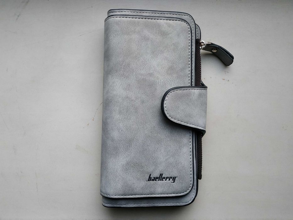 Гаманець жіночий еко шкіра сірий Baellery