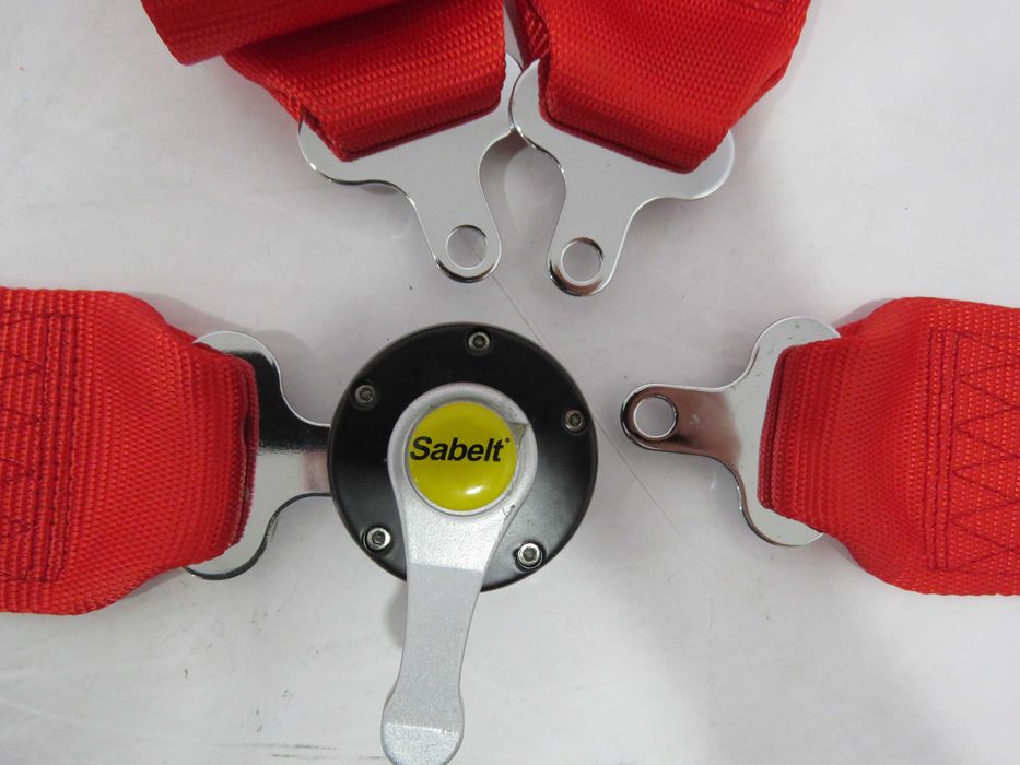 Cinto Segurança SABELT Vermelho 4 pontos