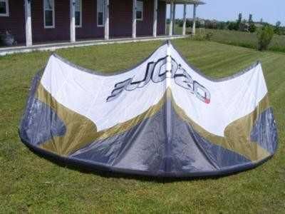 Conjunto completo (Kites, barras, arnez, prancha e saco)