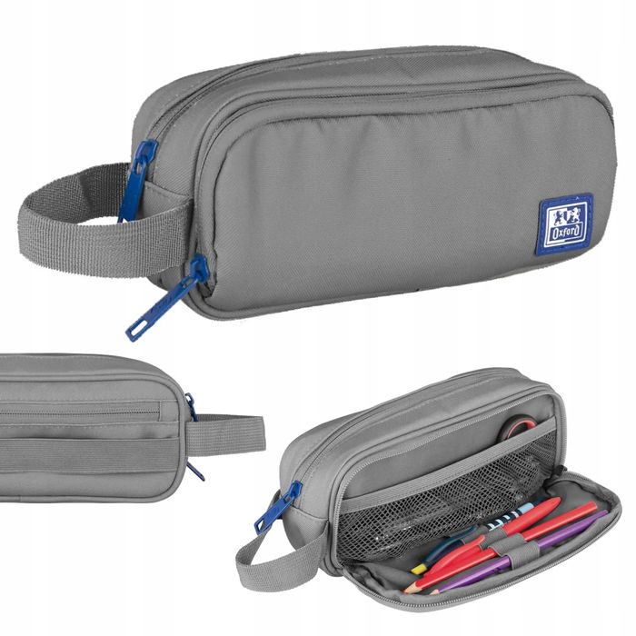 Piórnik Kosmetyczka Etui Saszetka Szary B-Smart Oxford. Nowy Produkt