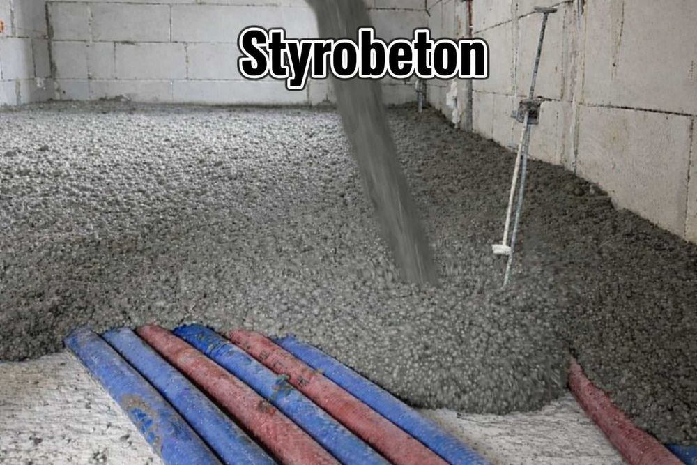 Płynny styropian) Pianobeton Wylewki