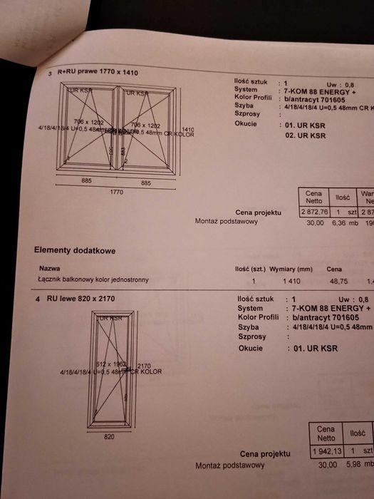 Pcv 2 szyby okna i drzwi