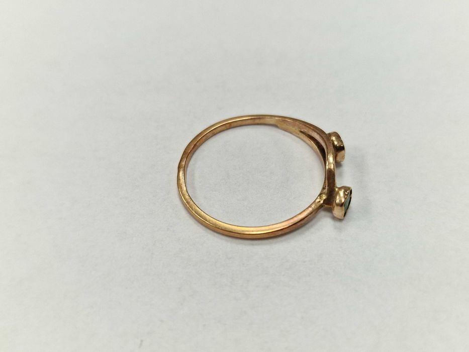 Złoty pierścionek/ WARMET/ 585/ 1.13 gram/ R12/ Warszawa 1963-86