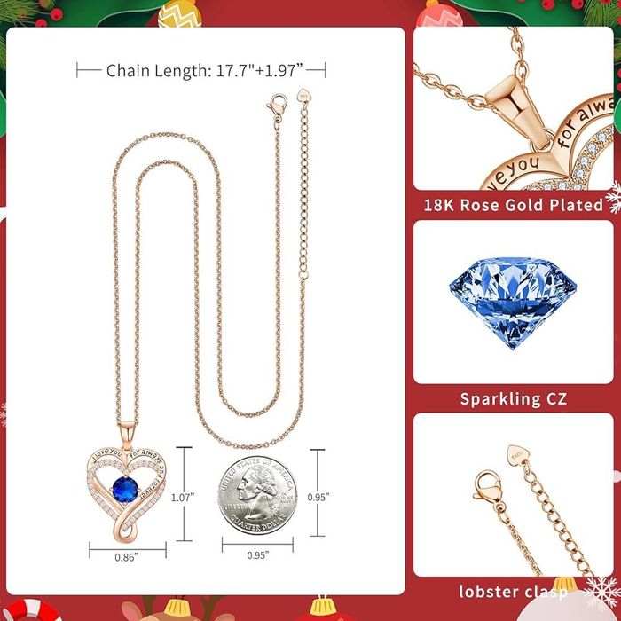 Heart Necklace for women ,gift , girlfriend, wedding, wife , sister