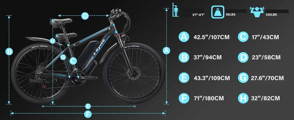 E-BYCCO E8 C29 Pojazd Elektryczny 1000W 55KM/H 120KM 48V 29"