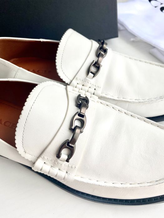 Женские кожаные лоферы COACH кожа оригинал жіночі лофери шкіряні туфлі